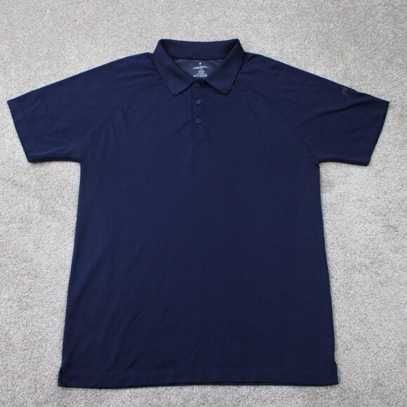 Fabletics Polo Shirt Mens XL Blue Nylon/Polyester S/S Pullover Athleisure Golf - Picture 1 of 12